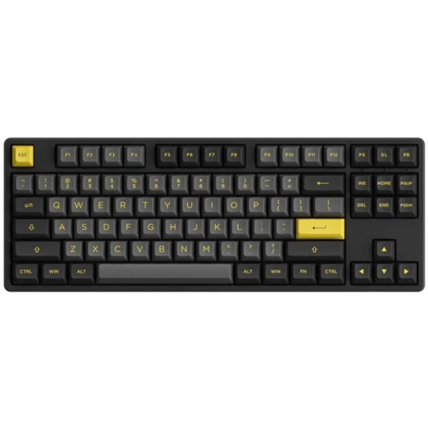 Клавиатура Akko 5087B Plus Black & Gold (Akko Cream Yellow V3)